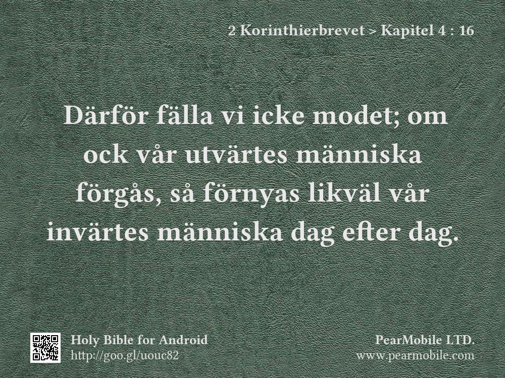 2 Korinthierbrevet, Kapitel 4:16